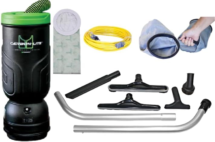Mosquito-America Carbon-Lite Backpack Vacuum with HEPA Filtration (Model 06-1060-BK) - 6-Quart Capacity with Standard Glide Tool Kit Included. Great for Commercial or Residential Applications! - Image 2