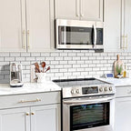 STICKGOO Peel and Stick Backsplash on Subway Tile, Polished White - Image 5