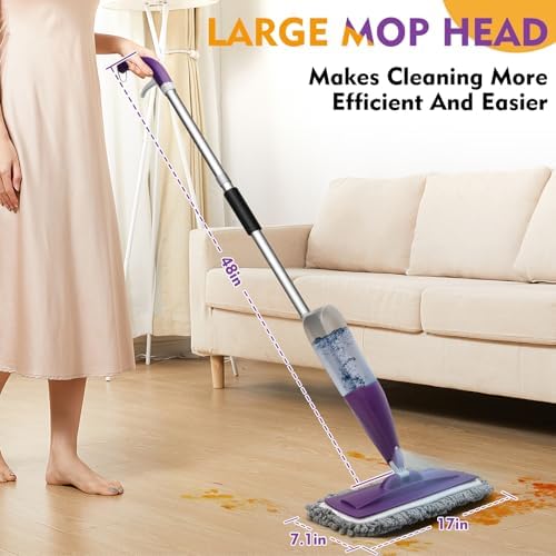 Microfiber Spray Mop for Floor Cleaning with Washable Pads,Dry Wet Use - Image 5