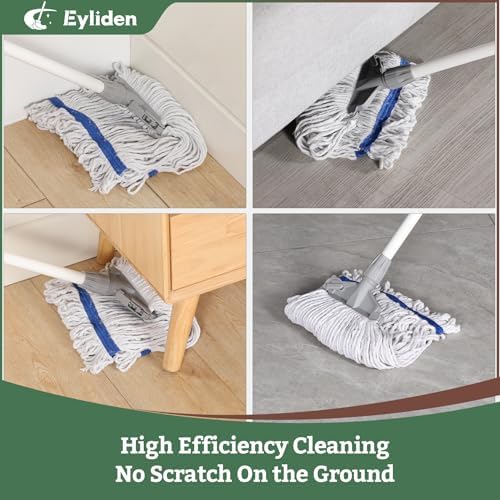Eyliden Commercial Wet Mop with 2 Cotton Heads - Image 3