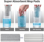 JOYMOOP Wall Mop and Bucket Set, Hands-Free Flat Floor Mop with 3 Washable Microfiber Pads, Wet and Dry Use, Ideal for Home and Commercial Floor Cleaning - Image 5