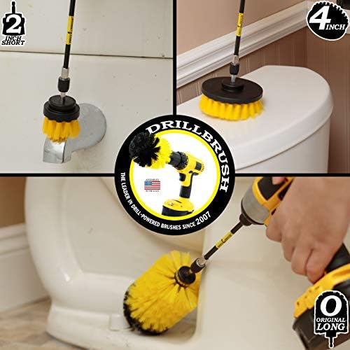 Bathroom Cleaning Brush Set - Cleaning Tools for Drill - Shower Scrubber - Image 2