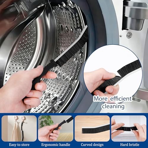 Dryer Vent Cleaner Kit,4 Pieces Dryer Lint Cleaner Vacuum Attachment & Brush Tool–Dryer Vent Cleaning Kit for Front Load,Dryer Lint Trap Cleaner with Hose,Dryer Vent Cleaner for Lint Removal (Black) - Image 6