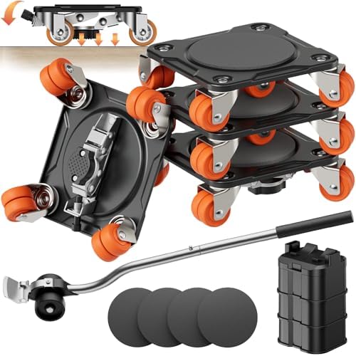ONEON Heavy Duty Furniture Movers with Wheels &Lifter(10 Dual Wh Parked_XL) by ONEON