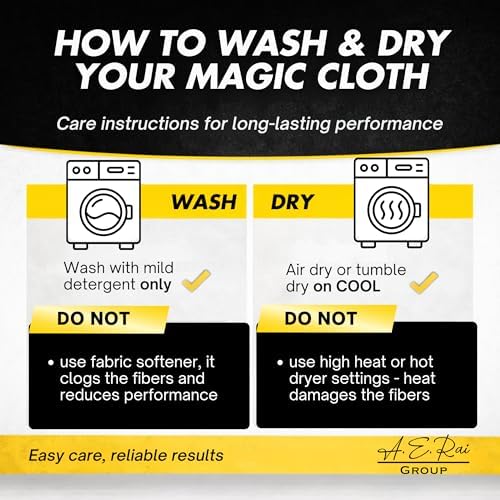 Microfiber Magic Cloth, Streak-Free Glass & Window Cleaning Cloth, 6-Pack - Image 6