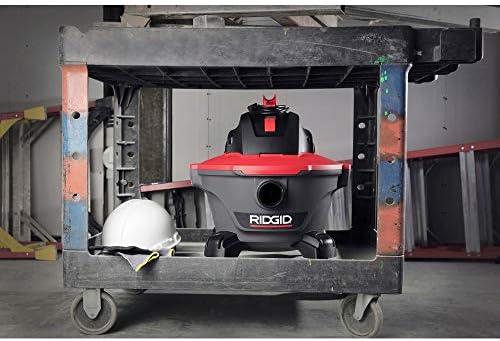 RIDGID 62698 RT0600 NXT 6-Gal. Wet Dry Shop Vacuum with Casters, 4.25 Peak HP Motor, and Pro Locking Hose, Dark Gray and Red - Image 6