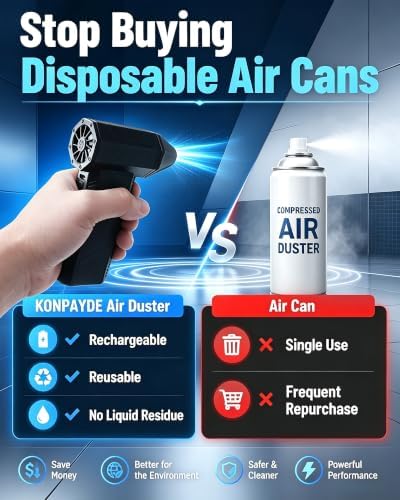 Compressed Air Duster, 180000RPM Electric Turbo Fan - Image 5