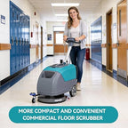 18'' Commercial Floor Scrubber Machine Walk Behind - Image 2