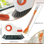 Groove Cleaning Brushes 2 in 1 Window Track Cleaner Cleaning Tools, Multifunction Hard Bristle Grout Crevice Cleaning Brush with Scraper for Kitchen Stove Sink, Sliding Door Track, Window Sill, 2PCS - Image 3