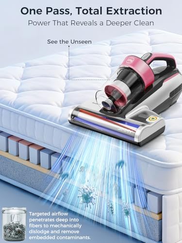 Jimmy Mattress Vacuum Cleaner, Bed Vacuum Cleaner with UV-C Light & Ultrasonic, 15Kpa Suction 500W Powerful Handheld Vacuums for Dust & Pet Hair with HEPA (BX5 Pro, Corded) - Image 2