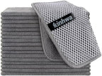 KinHwa Dish Cloths for Washing Dishes with Scrub Side, Microfiber Dish Rags by KinHwa