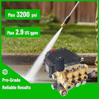 Canpump CF 3230 S: 3200 psi @ 2.9 US gpm, 24 mm Shaft Pressure Washer Pump - Image 7