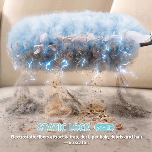 30 Count Duster Kit Refills with 3 ft Extendable Handle for Swiffer - Image 5