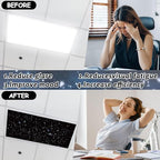 4 Pcs Fluorescent Light Covers with 40 Magnets Decorative for Classroom Ceiling Light 4 x 2 Feet Magnetic Light Covers Filter Easy Install for Office Hospitals & Home Drop Ceiling Supplies (Star) - Image 3