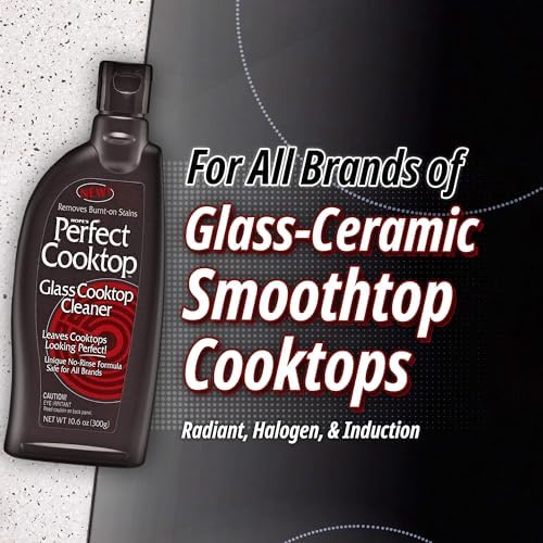 HOPE'S Perfect Cooktop Glass and Ceramic Cooktop and Stove Top Cleaner, Fast Acting and Removes Burnt on Stains from Glass Ceramic Smooth Top Ranges with its No Rinse Formula, 10.6 Oz, Pack of 1 - Image 6