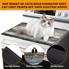 Multi-Design Stove Top Cover for Glass/Electric Stoves - 3-in-1 Heat-Resistant Protector Mat, Non-Slip Drying Rack 30" x 21" (Grateful) - Image 4