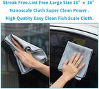 Easy Clean Fish Scale Nanoscale Cleaning Cloth,Streak Free Microfiber Glass Cleaning Cloths for Window Mirrors Windshields,Lint Free Microfiber Polishing Cleaning All-Purpose Towel Pack of 6(Purple) - Image 2