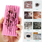 4 Pack Damp Dusting Sponge Duster, Pink Dust Cleaning Sponge, Reusable Household Cleaning Sponge Tool for Blinds, floorboards, Fan Blades, Vents, Glass, Railings, Mirrors - Image 3