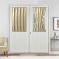 Hiasan French Door Curtains Privacy, Khaki, 52W x 40L, 1 Panel by Hiasan