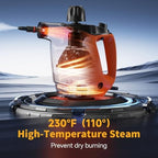 TICYACK Handheld Steam Cleaner, 500ML & Continuous Steam, 16 PCS, Orange - Image 2