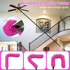 CALBEAU Pink Cleaning Supplies, Duster with Extension Pole for High Ceiling - Image 4