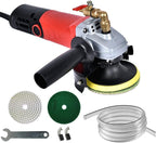 Wet Polisher Grinder,860W/110V Variable Speed Wet Buffer with 4'' Diamond Polishing Pad Tools Kit,Low-noise Wet Stone Polisher Buffing Machine for Concrete,Floor Surface,Marble,Ceramic Tile by iMeshbean