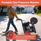 4800PSI Gas Pressure Washer with Hose Reel, One-Button Start - Image 5
