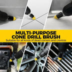 Holikme 6Pack Drill Brush Power Scrubber Cleaning Brush Extended Long Attachment Set All Purpose Drill Scrub Brushes Kit for Grout, Floor, Tub, Shower, Tile, Bathroom Black - Image 4