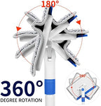 Baseboard Cleaner Tool with Handle, Wall Cleaner with Extendable Long Handle ,Door Frame Cleaning Tool Including 4 Reusable Cleaning Pads. Quick Clean Baseboard Cleaning, Ceiling and Wall. - Image 5