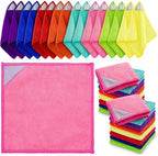 Magnetic Microfiber Cleaning Cloth, Multiple Colors, 6 x 6 Inch, 16 Pcs by Gersoniel