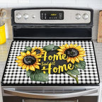 Stove Top Cover for Electric Stove,Glass Stove Top Cover, Heat Resistant Glass Cooktop Cover, Stovetop Protector, Kitchen Decor, Dish Drying Mats Cover for Ceramic Washer Top 28.5x20.5 inch by GIVEYOUTHEBEST