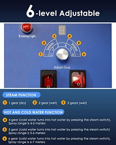Moongiantgo High Pressure Steam Cleaner 1700W Portable Cleaning Machine - Image 4