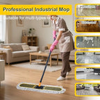 24" Commercial Dust Mop with 2 Replacement Mop Pads, 60.5 Inch - Image 6