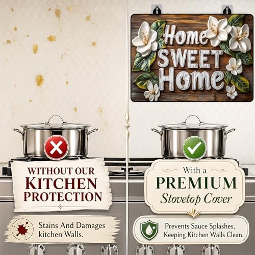 Stove Top Cover,28.5"L x 20.5"W,Heat Resistant Cooktop Protector Mat - Image 3