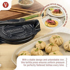 Victoria Cast Iron Tortilla Press, Tortilla and Roti Maker, Made in Colombia, 6.5 Inches - Image 3