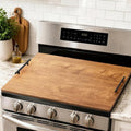Noodle Board Stove Cover with Handles, Stove Top Covers for Gas Burners and Electric Stove, Wood Stove Cover Board Decorative Serving Tray Kitchen Sink Cover for Counter Space (Brown) by Unknown