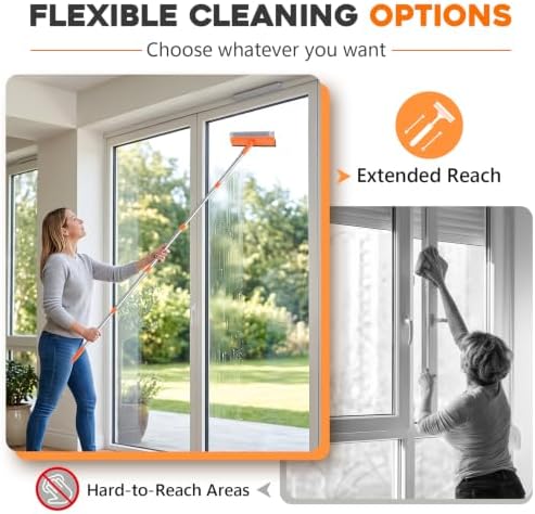 2-in-1 Window Cleaning Kit with 3 Gallon Collapsible Bucket for Home, Car - Image 5