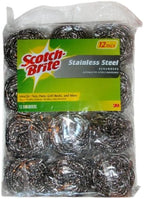 Scotch-Btite 3M 12-Pack Stainless Steel Scrubbers by ScotchBrand