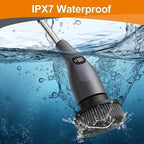 Electric Spin Scrubber with LCD Display, Cordless Cleaning Scrubber for Home, Upgraded 70W Dual Speed Motor, IPX7 Waterproof Power Scrubber, 7 Brush Heads, Extendable Long Handle - Image 6
