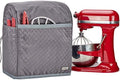 HOMEST Stand Mixer Quilted Dust Cover with Pockets Compatible with KitchenAid 6/7/8 Quart Bowl Lift, Grey (Patent Design) by HOMEST