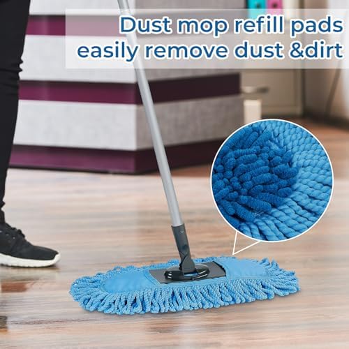 2 Pack Dust Mop Replacement Head for Floor Duster Compatible with O-Cedar Hardwood Floor 'N Baseboard Dust Mop - Image 3