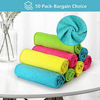 HOMEXCEL 50PK Microfiber Cleaning Cloth, Cleaning Rag for Home, 11.5x11.5in - Image 3