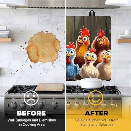 Stove Top Cover for Electric Stove,Glass Stove Top Cover, Heat Resistant Glass Stovetop Protector, Kitchen Decor, Dish Drying Mats for Ceramic Washer Top 28.5x20.5 inch - Image 5
