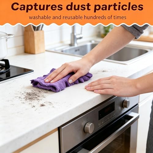 Chenille Duster Replacement Heads, Reusable Chenille Microfiber Dust Duster with Removable Washable Cloth Covers, 360° Electrostatic Duster Refills for Multi-Surface Efficient Home Cleaning (6PC) - Image 5