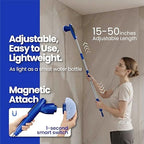 2026 Upgraded Electric Spin Scrubber: 120 Min Runtime, IPX7 Waterproof Cordless Power Scrubber, Adjustable Extension Handle, 8 Heads, 2 Speeds for Shower, Tub, Tile & Floor - Image 4