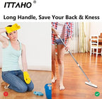 2 Pack Grout Cleaning Brush with Long Handle, Swivel V-Shape Grout Scrub Brush, Extendable Handle for Tile Floors, Bathroom, Shower, Corner - Image 5