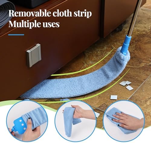 Retractable Gap Duster Cleaner Cleaning Tools with 2 Microfiber Dusting Cloths Washable Duster for Cleaning Under Appliances Furniture Couch Fridge - Image 5