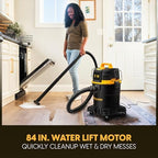 Vacmaster Professional VDK611PF 0201 6 Gal Wet/Dry Vac Self-Cleaning Filter - Image 3