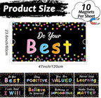 8 Pcs Fluorescent Light Covers with 80 Magnets Decorative for Classroom Ceiling Light 4 x 2 Ft Magnetic Light Cover Filter Easy Install for Office Hospitals Home Drop Ceiling Supplies (Black Confetti) - Image 2