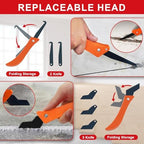 23 Pack Grout Removal Tool Kit, 2 Tile Grout Saws with 6 Extra Blades, 2 Hand Grout Saw and 7 Cleaning Blades, Caulk Remover for Bath Shower, Ideal for Floor Tile Grout Cleaning - Image 6